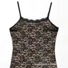 Comércio Exterior Transfronteiriço Roupas Femininas 2026 Novos Produtos Moda Europeia e Americana Sexy Renda Alça Fina Vestido Longo para Mulheres