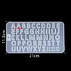 Molde digital de silicona con 26 letras del alfabeto inglés para hacer tú mismo, accesorios para tartas, chocolate, repostería, molde de silicona para tartas y dulces.