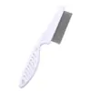 Peine para Gatos, Peine de Agujas para Pelo Facial de Perros, Peine Recto para Eliminar Pelo Suelto, Peine de Dientes Finos para Eliminar Pulgas y Caspa, Herramienta de Limpieza Ocular