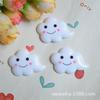Resina Smiley Branco Nuvem Acessórios Acessórios para o cabelo das crianças Material Simulação Creme Telefone Shell Beleza diy