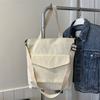 Bolsa Transversal Retrô Simples Feminina Outono e Inverno Nova Estilo Coreano Grande Capacidade Bolsa de Ombro para o Dia a Dia Bolsa Tote Casual Feminina