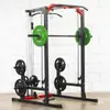 Treinador Smith Multifuncional Doméstico Estrutura para Barra de Peso Agachamento Bancada de Supino Cama para Levantamento de Peso Agachamento Levantamento Rack de Levantamento Terra