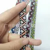 Cinta Jacquard de Poliéster Colorida Estilo Étnico Rombo Retro Decoración del Hogar Correa para Maleta Ropa de Moda 1.5cm