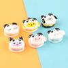 Nuevo sándwich de melodía de panda de dibujos animados, macarrón tridimensional, bricolaje, crema, pegamento, horquilla, cuerda para el cabello, accesorios de resina