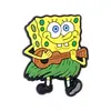 Zapatos de Cueva Flor de Zapato 32 Serie Bob Esponja Accesorios para Zapatos DIY Accesorios para Zapatos de Goma Suave Joyería de PVC Hebilla de Zapato
