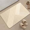 Tapete Moderno Antiderrapante para Banheira Estilo Wabi-Sabi de Terra de Diatomáceas, Tapete de Chão Listrado, Tapete Absorvente para Entrada de Banheiro Doméstico, Tapete de Hall de Entrada