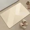 Tapetes de Chão Estilo Japonês Simples para Banheiros Domésticos, Fácil de Limpar, Absorventes de Água, Tapetes de Chão para Banheiro Antiderrapantes, Tapetes de Porta de Entrada Fáceis de Limpar