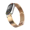Adequado para Pulseira Xiaomi Mi Band 11 Fivela Milanesa Aço Inoxidável Pulseira Trançada Personalizada para Xiaomi Mi Band 10/9/8