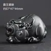 Adorno de Mano de Rana Dorada de Jade Verde Hetian de Xinjiang, Adorno de Mano de Material Fino Tigre y Pixiu, Adorno de Mano de Jade Negro, Suministro para Transmisión en Vivo