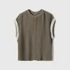 Técnica de Costura Tridimensional Suave y Elegante, Silueta Ligeramente de Línea A, Mangas Cortas tipo Capa, Camiseta de Seda, Nuevo Estilo de Verano 2026 para Mujer