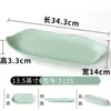 Xiangyuanmei Vajilla Nórdica Plato de Melamina Rectangular Comercial Creativo Plato para Restaurante de Hot Pot Plástico Imitación Porcelana Plato para Barbacoa