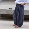 Calça Casual Aimo Beibei Tendência Verão 2026 para Crianças Maiores, Listrada com Cordão, Amiga da Pele, Repelente de Mosquitos