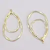 Accesorios europeos y americanos geométricos huecos de aleación chapados en oro plateado con forma de gota Material para accesorios de joyería hechos a mano DIY Venta al por mayor