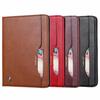 Para Samsung Tab A T290 capa de couro lisa T307 capa protetora com suporte flip de couro vintage para cartão
