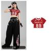 Traje de Jazz para Niñas Versión Coreana Moderno Genial Grupo de Chicas Dulce Estilo Genial Conjunto Personalizado para Niños Jazz Performance Moderno Traje de Street Dance