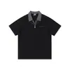 Camiseta de manga corta tipo polo de dos piezas falsas para hombre, verano, moda urbana, holgada, casual, versátil, gofre, top de pareja de media manga