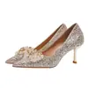 Nuevos Zapatos de Tacón Alto Elegantes y Hermosos Versátiles Cómodos Moda Primavera/Verano 2025 Punta Fina Boca Baja que No Cansa Zapatos de Salón de Tacón de Aguja