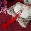Yixiangfei hebilla de seguridad de tres colgantes borla 12 cm borla cheongsam vestido cara de caballo colgante de jade decoración colgante de cintura tapeta de presión paso prohibido