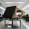 Tienda de Techo Triangular Plegable Lateral para Exteriores, Tienda de Campaña Plegable de Apertura Rápida Montada en Coche Suv Todoterreno, Carcasa Dura de Aleación de Aluminio