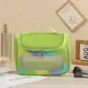 Bolsa Transparente para Cosméticos de Gran Capacidad Portátil Bolsa de Almacenamiento para Artículos Esenciales de la Vida Bolsa de Tocador de PVC para Viajes y Recreación en stock