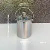 Copo de Boca Portátil Grande Capacidade em Aço Inoxidável 304 com Tampa como Balde de Grãos de Gelo para Cozinhar Sopa com Arroz e Cozinhar Água com Açúcar para o Café da Manhã