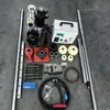 La maquinaria de construcción en obra, máquina integrada de perforación y soldadura, opera de manera estable, con capas de soldadura uniformes y sólidas