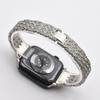Correa de iWatch con Nuevo Diseño de Diamantes Transfronteriza con Pedrería para Mujer, Banda de Acero, Cintura Delgada, Moderna, Adecuada para Correa de Apple Watch