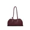 2026 Bolsa Boston Feminina de Couro Genuíno Bolsa de Bowling Bolsa de Ombro Couro Fosco Camurça Grande Capacidade Bolsa Almofada Nova para o Outono