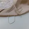 Collar Brillante de Nicho Lujo Ligero Cadena de Plata Collar Clavícula Estilo Frío Ins Accesorios Versátiles