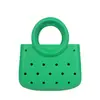 Bolsa de Cosméticos Impermeable de Color Puro Eva Popular Transfronteriza Bolsa de Playa Bolso de Mano Eva de Moda con Agujero de Anillo Recortado
