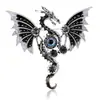 Ano do Dragão Europeu e Americano Personalidade Exagerada Dragão Ocidental Dragão Mecânico Voador Broche Versátil Alfinete de Broche Liga Esmalte
