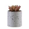 Vaso de Flor Cerâmico Cilíndrico Personalizado Meio Esmalte Speckle Barato Atacado Decoração de Jardinagem Vaso de Flor Suculenta Casamento Decoração de Casa Vaso de Flor Cerâmico