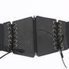 Fábrica Directa Cremallera Cintura Elástica Elástico Cuero Cintura Cubierta Vestido Decorativo para Mujer Combinable Talla Grande Cinturón Ancho