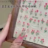 Adesivos Populares de Unhas Artísticas de Tulipa para a Primavera de 2025 Gelatina Tridimensional Adesivos com Cola Atrás Acessórios de Unhas Estilo Irmã Real Fada