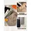 Camisa base gris para mujer con escote en V y ribete de encaje, nuevo top ajustado blanco y negro para principios de otoño 2025
