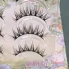 Cílios Postiços Barbie Estilo Asiático com Sensação de Rede, Coelho Vovó 240, Espessos e Dramáticos, Fotogênicos, Esfumados, com Hastes Rígidas