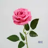 Flor Artificial Corolla Rosa Haste Única Presente Dia dos Namorados Decoração Arranjo Salão de Casamento Parede de Flores Artificiais Rosa