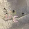 [Fiesta de ensueño] Hermoso conjunto de tres piezas de pendientes, uñas, orejas, huesos, uñas, mariposas y estrellas de hielo para niña.