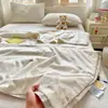 Colcha de Verão de Algodão de Fibra Longa Classe A com 60 Contagens, Colcha Lavável para Ar Condicionado, Colcha de Bebê Fofa com Desenhos Animados com Núcleo Fino de Soja