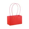 Bolsa Tote com Flores Dia do Professor Embalagem Floral à Prova d'Água Laminada Kraft com Relevo Macaron Bolsa Tote com Flores