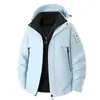 Parka de algodón para hombre de otoño e invierno, con capucha, cortavientos e impermeable para exteriores, engrosada, cálida para montañismo, casual, de corte holgado