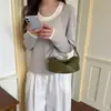 Nuevo Bolso de Mano Ligero Estilo Almohada para Mujer Versátil Diseño Tejido Nicho Moda 2026 Bolso de Hombro Cruzado para Verano