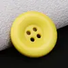 Botones de Resina de Cuatro Agujeros, Botones Redondos de Borde Amplio de Colores para Suéteres, Ropa de Abrigo de Lana, Ropa de Abrigo, Cortavientos, Botones para Trajes al por Mayor