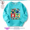 Sudadera Infantil Mario Ropa Primavera y Otoño 2023 Nueva Versión Coreana Dibujos Animados Moderna Algodón Delgado Superior para Niños y Niñas