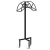 Soporte para Manguera de Jardín Removible de Metal Soporte para Manguera de Tubería de Agua Colgador de Manguera Estante de Almacenamiento Vertical para Manguera de Jardín
