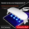 Adequado para Samsung S23Ultra Superfície Curva Líquido UV Adesivo Completo Película de Vidro Temperado Note20U Ajuste para Tela Curva Totalmente Transparente