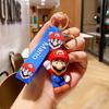 Lindo Llavero de Dibujos Animados Super Mario, Exquisita Muñeca Tridimensional, Colgante para Bolso y Coche, Llavero, Pequeño Regalo