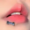 Aceite para Uñas de Labios Hueso Tricolor Gotero Acero Inoxidable Hélice Interna Joyería para Piercings de Hélice de Hueso de Oreja Acero de Titanio