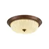 Luminária de teto vintage para quarto estilo italiano, Luminária redonda de tecido retro artística estilo sul-asiático para quarto principal, Luminária minimalista para escritório