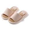 Novas Pantufas para Todas as Estações em Estoque para Homens e Mulheres, Pantufas de Chão Silenciosas de Algodão e Linho para Uso Doméstico, Pantufas de Casal